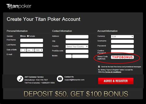 titan poker bonus code